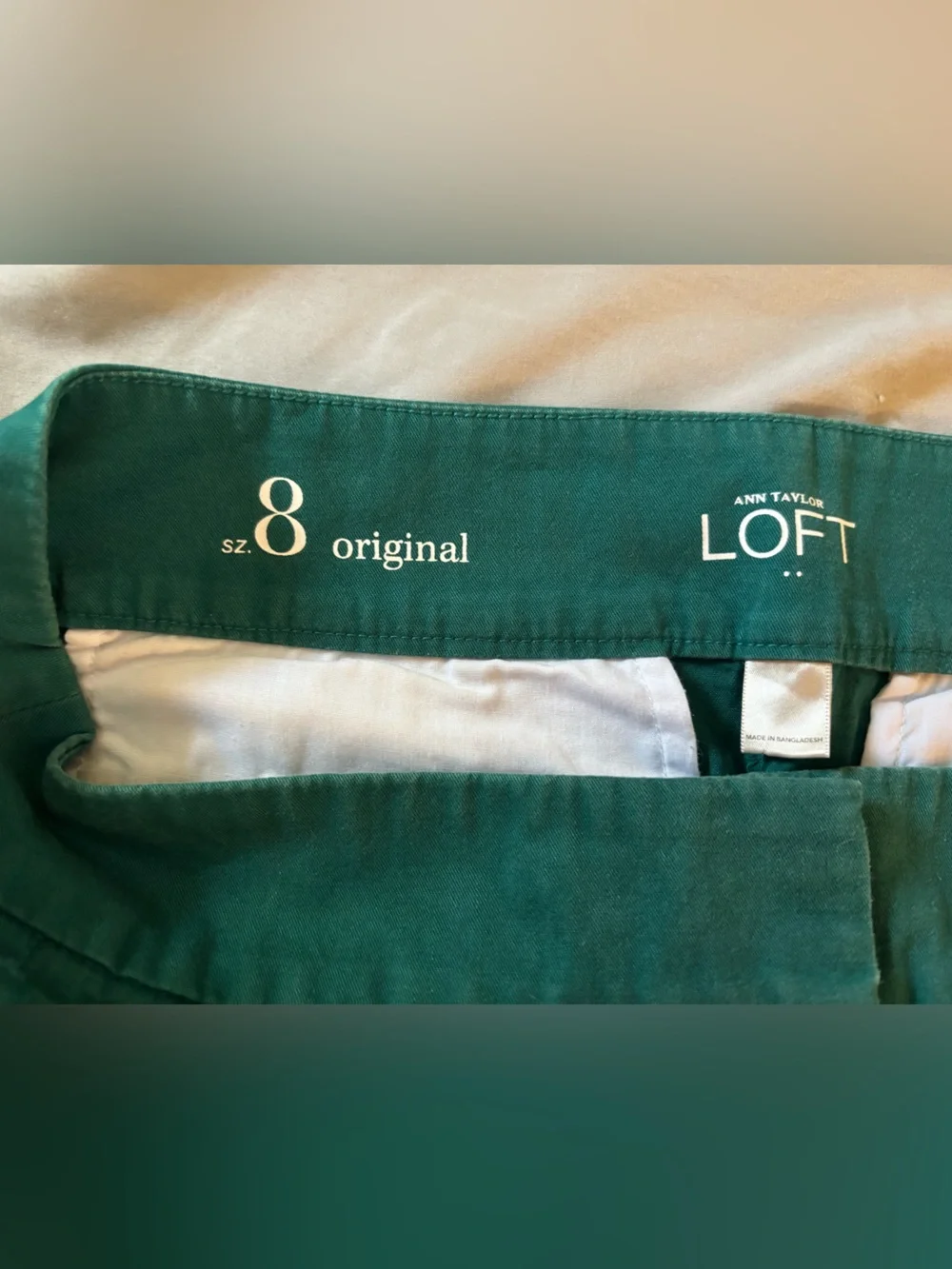 Ann Taylor LOFT Teal High-Waisted Shorts Size 8
